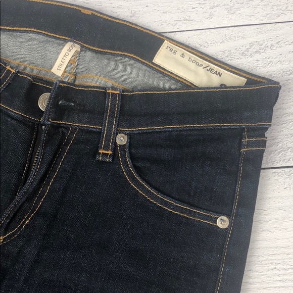 Rag & Bone “Stiletto Boot” drake ash jeans - Picture 5 of 6